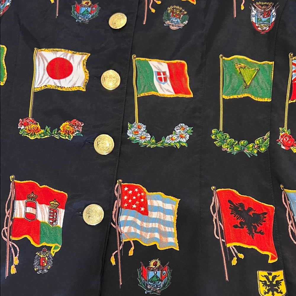 Colorful Flag Print Jacket - Picture 3 of 3